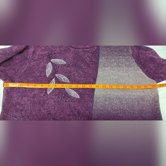 🐱Moffi Sweater XL Purple Vintage GrandmaCore CottageCore - Picture 5 of 5